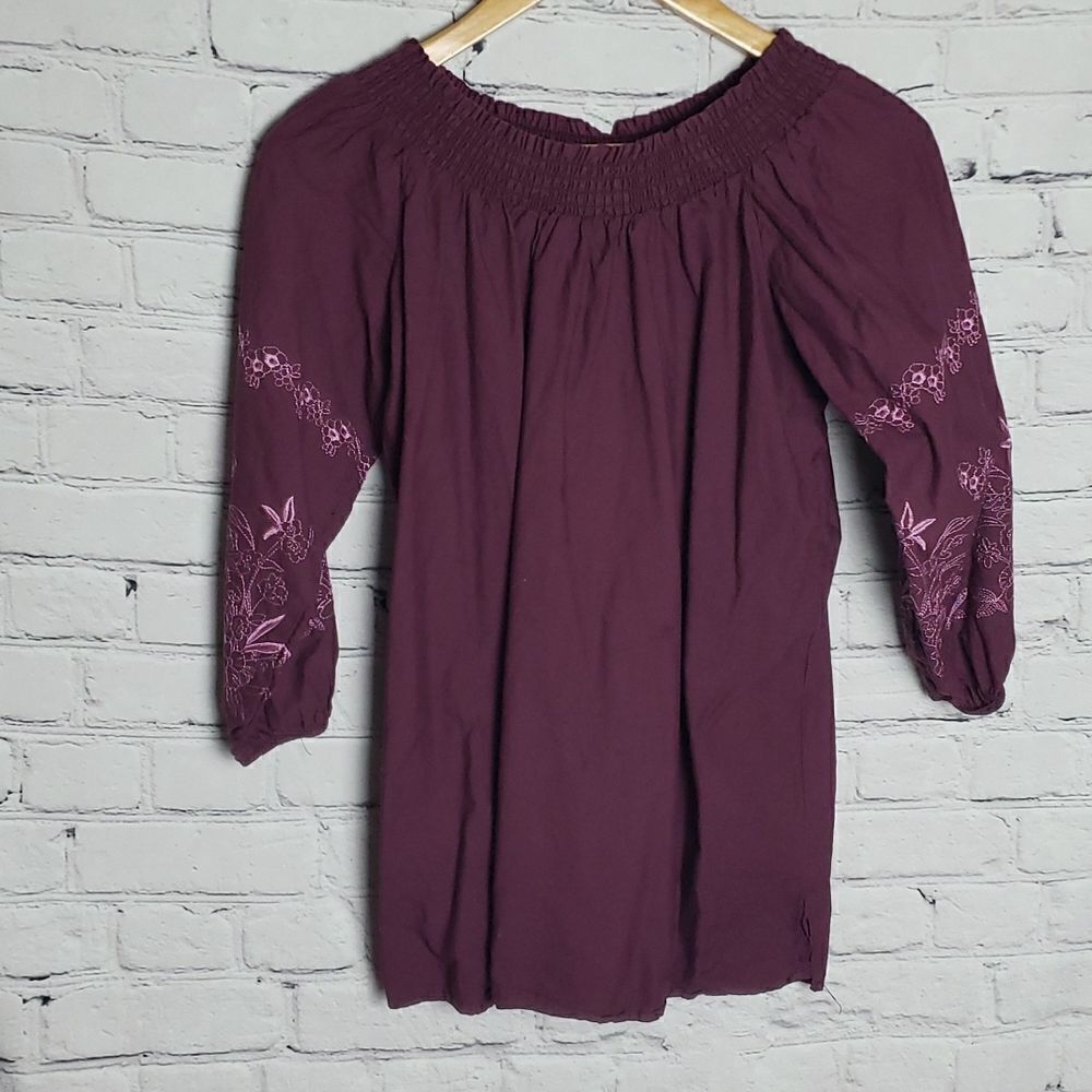 Serra Purple Blouse Top XL
